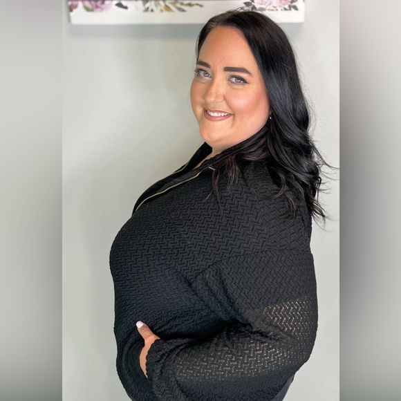 Like Love Mesh Detailed Zip Up - Picture 4 of 8